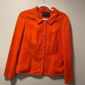 lagayette 148 womens orange blazer sz 6